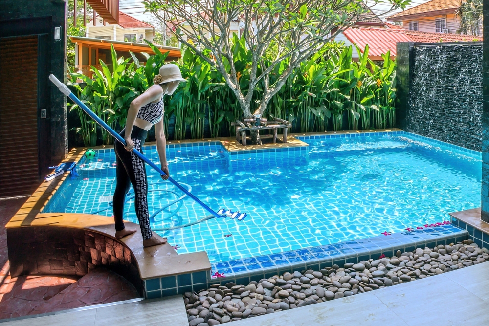 Service,And,Maintenance,Of,The,Pool.check,The,Ph,Of,The - Sparkling Clear Pool Service LLC Skimming and clearing debris from a McKinney, TX backyard pool