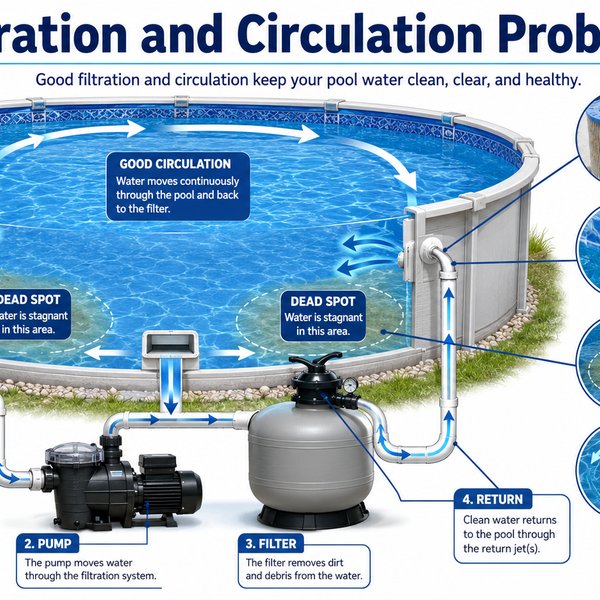 Pool filtration issue on a Fairview, TX pool